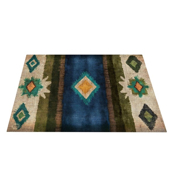 Drum N Base Earthing Drum Rug, Blue 185 x 160cm