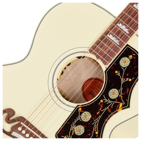 Gibson SJ-200 Standard, Classic White - soundhole