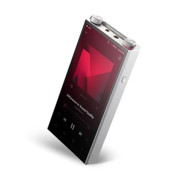Astell&Kern PD20 Hi-Res Player, Silver front lean