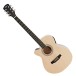 Single Cutaway Left Handed Acoustic Guitar Pack by Gear4music, Natural