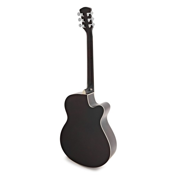 Single Cutaway Left Handed Acoustic Guitar Pack by Gear4music, Natural