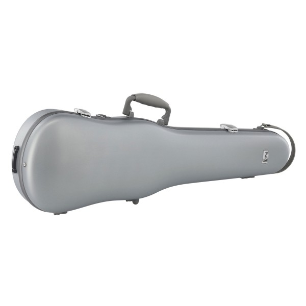 Gewa Pure Polycarbonate Shaped Violin Case, Silver 2