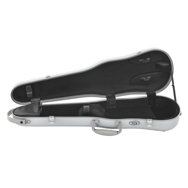 Gewa Pure Polycarbonate Shaped Violin Case, Silver 4