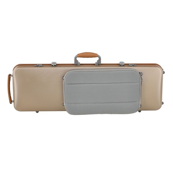 Gewa Pure Polycarbonate Oblong Violin Case, Gold 1
