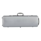 Gewa Pure Polycarbonate Oblong Violin Case, Silver