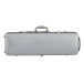 Gewa Pure Polycarbonate Oblong Violin Case, Silver 1