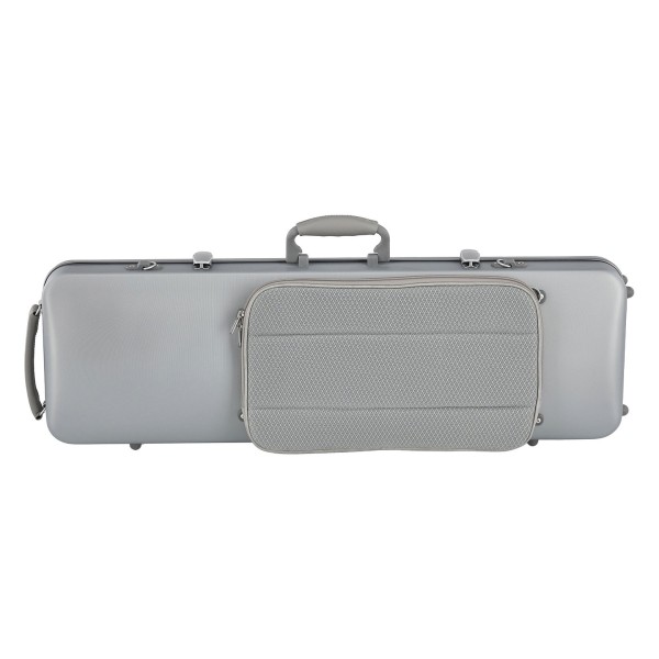 Gewa Pure Polycarbonate Oblong Violin Case, Silver 2