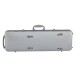 Gewa Pure Polycarbonate Oblong Violin Case, Silver 4