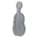 Gewa Pure Polycarbonate Cello Case, Silver 3