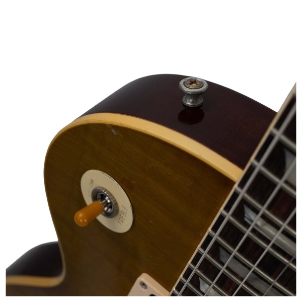 Gibson Custom 1959 Les Paul Standard Reissue Heavy Aged, Green Lemon Fade #942454 - upper bout