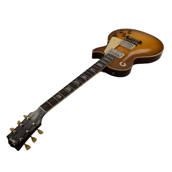 Gibson Custom 1959 Les Paul Standard Reissue Heavy Aged, Golden Poppy Burst #95148 - angled shot
