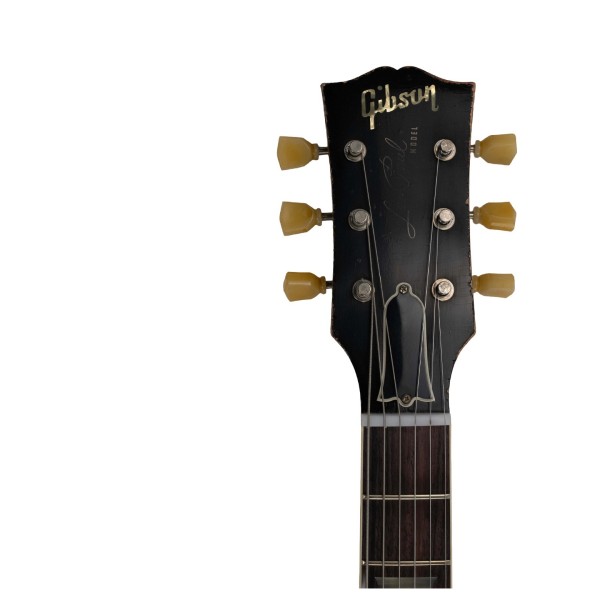 Gibson Custom 1959 Les Paul Standard Reissue Heavy Aged, Golden Poppy Burst #95148 - headstock
