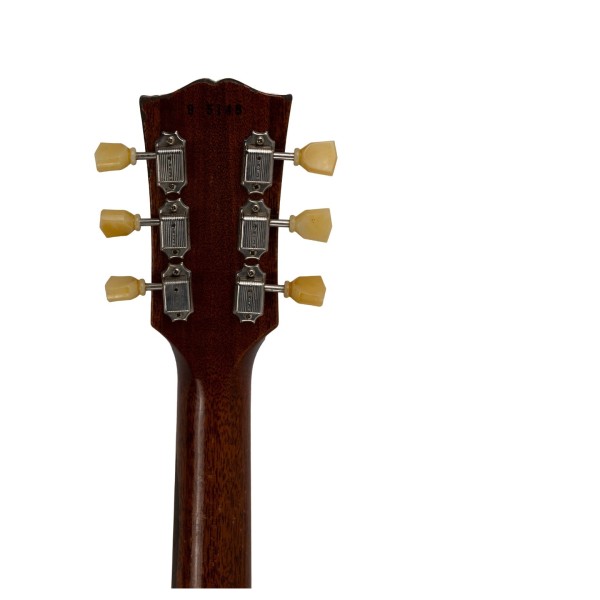 Gibson Custom 1959 Les Paul Standard Reissue Heavy Aged, Golden Poppy Burst #95148 - back of headstock