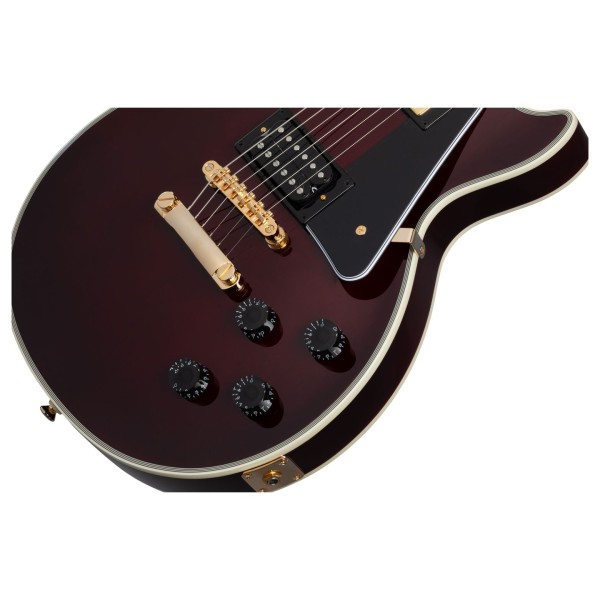 Epiphone-Jerry-Cantrell-'Wino'-Les-Paul-Custom,-Dark-Wine-Red-knobs