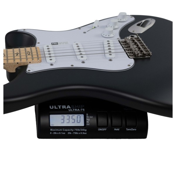 PRS John Mayer Silver Sky MN, Faded Black Tee Satin #0388565 - weight shot