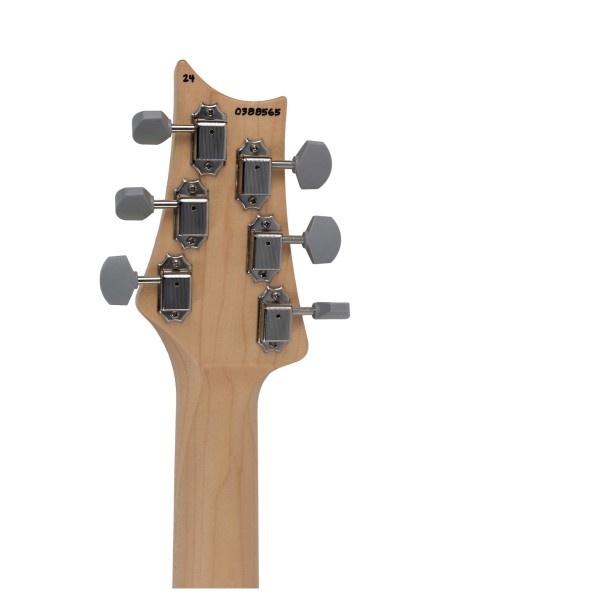 PRS John Mayer Silver Sky MN, Faded Black Tee Satin #0388565 - back of headstock