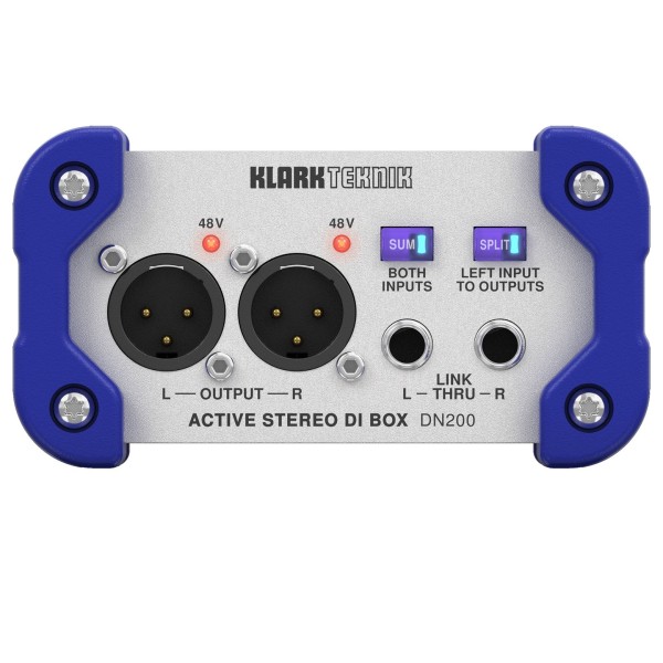 Klark Teknik DN200 V2 2-Channel Active DI Box- Rear