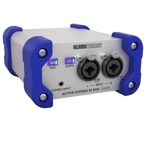 Klark Teknik DN200 V2 2-Channel Active DI Box- Angled