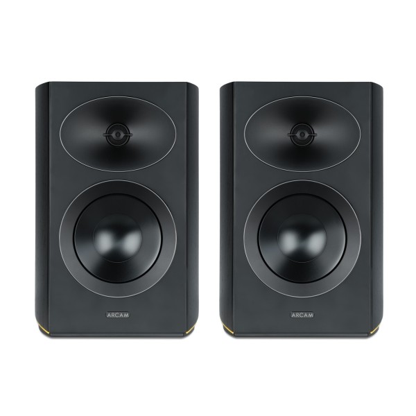 Arcam Radia R25 Bookshelf Speakers (Pair), Black - front 