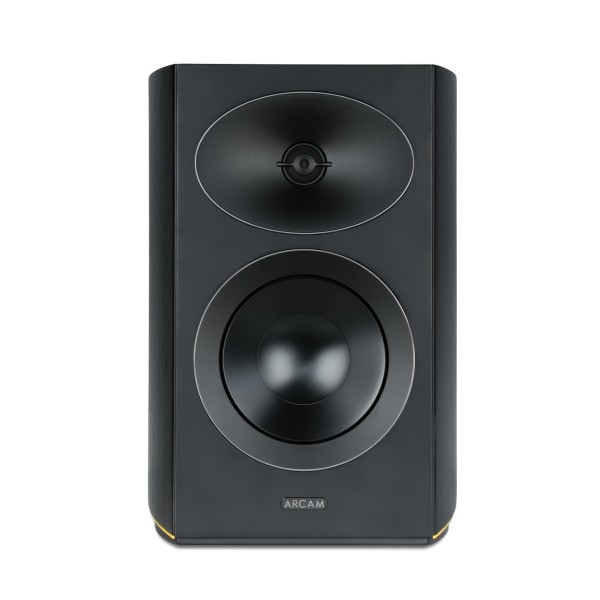 Arcam Radia R25 Bookshelf Speakers (Pair), Black - front sgl