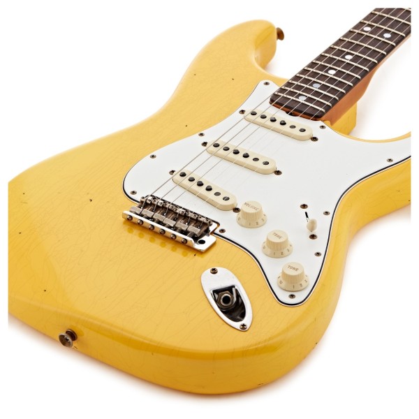 Fender Custom Shop '65 Stratocaster Journeyman Relic, 3A Rosewood Fingerboard, Aged Graffiti Yellow - body