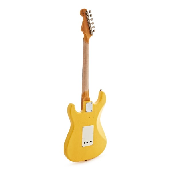 Fender Custom Shop '65 Stratocaster Journeyman Relic, 3A Rosewood Fingerboard, Aged Graffiti Yellow - back