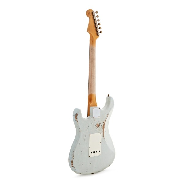 Fender Custom Shop '63 Stratocaster Heavy Relic RW, Faded Aged Sonic Blue - back