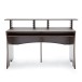 3 Tier Pro Audio Studio Desk by Gear4music, 8U, Royal Walnut