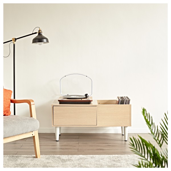 Turntable and Records Table by Gear4music