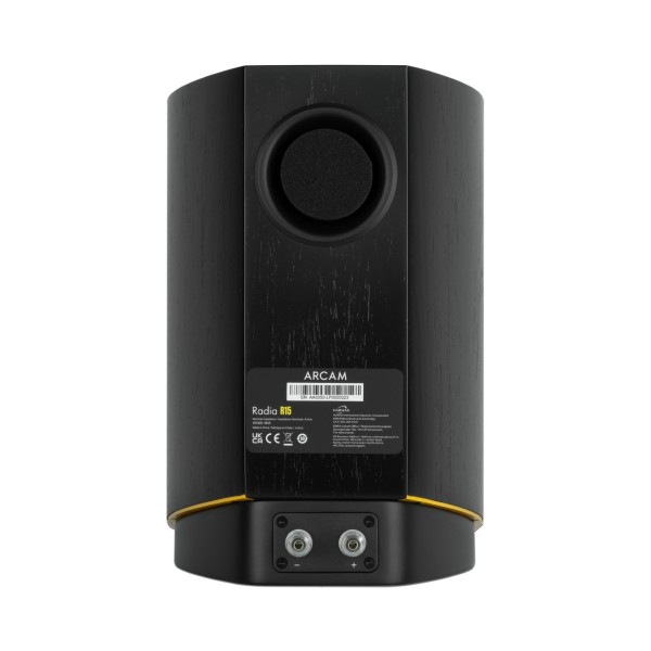 Arcam Radia R15 Bookshelf Speakers (Pair), Black rear 