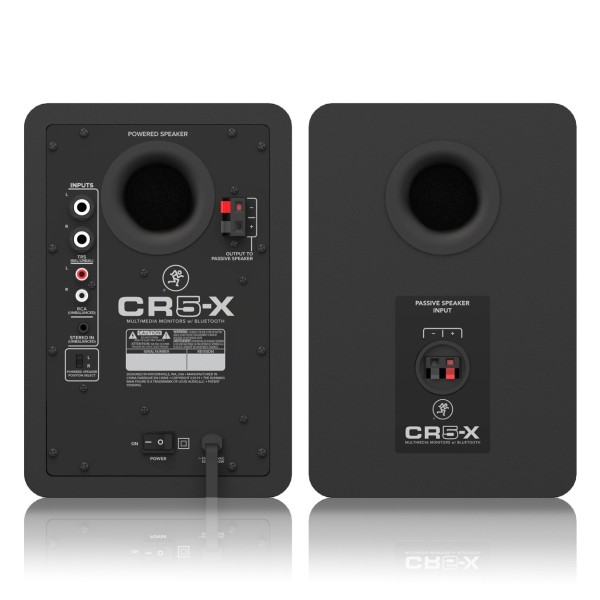 Mackie CR5-X 5'' Multimedia Monitor Speakers, Rear Pair