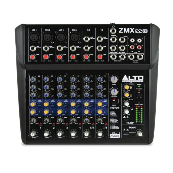 Alto Zephyr ZMX122FX 8 Channel Compact DSP Mixer at Gear4music
