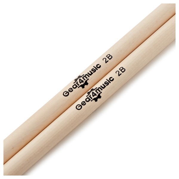 2B Nylon Tip Maple Drumsticks by Gear4music