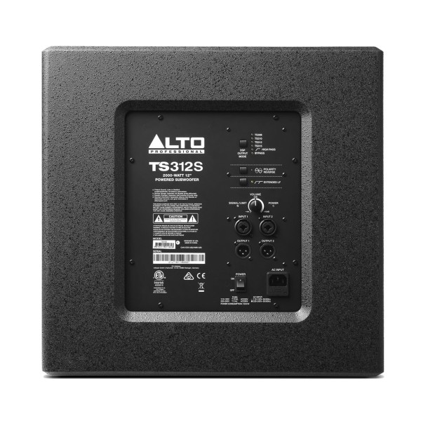 Alto TS312S Active Subwoofer, Back
