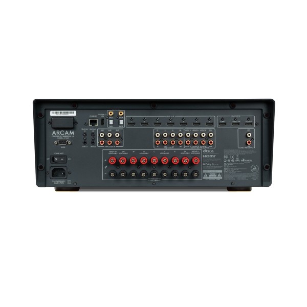 Arcam Radia AVA25 8k Immersive Surround Sound AVR Amplifier rear 