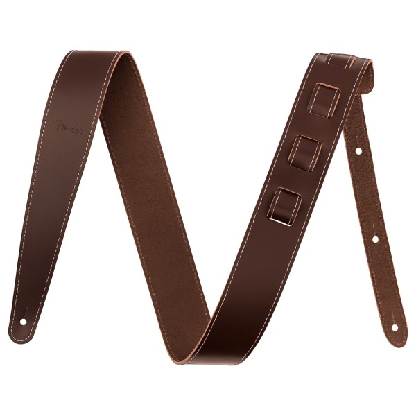 Fender 2" Essentials Leather Strap, Brown