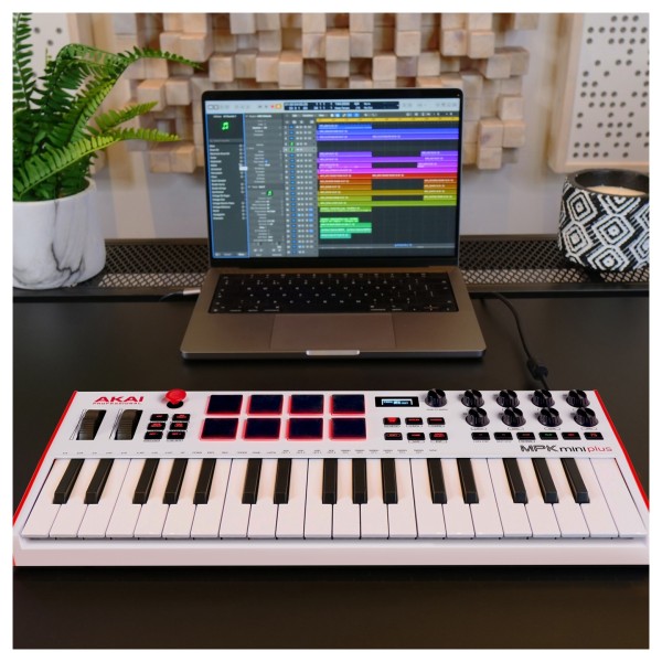 Akai Professional MPK Mini Plus White 37-Key MIDI Keyboard - Lifestyle 4