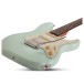 Schecter Nick Johnston Trad-HSS, Atomic Frost, Front Angled Right