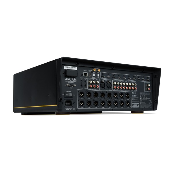 Arcam Radia AVA45 8K Immersive Sound Pre-Amp Processor rear angle