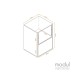 modul 8U Studio Rack Cabinet, Light Oak