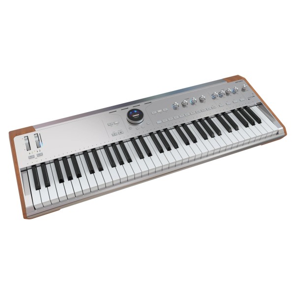 Astrolab 61-Key Stage Keyboard, Silver - Angled