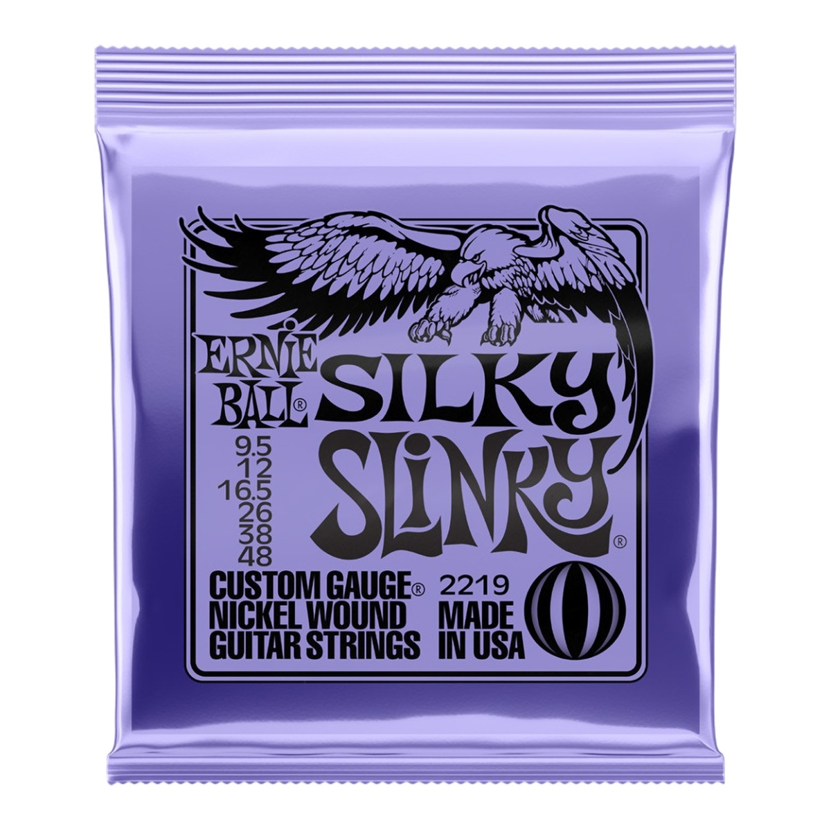 Ernie Ball Silky Slinky Nickel Wound Electric Guitar Strings 9.5-48