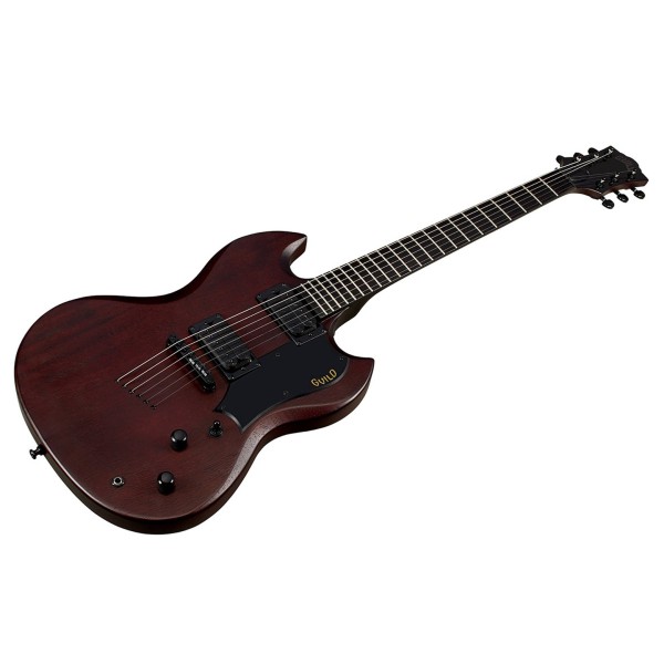 Guild Polara Night Edition, Vintage Walnut - angled shot