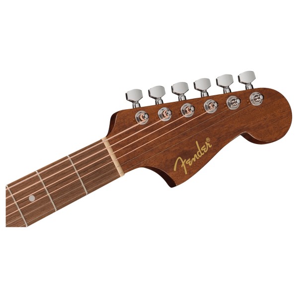 Fender California Standard Redondo CE, Spruce Top, Black - headstock 
