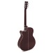 Tanglewood TW4-E-BLB Winterleaf Super Folk, Barossa Red Gloss - back 
