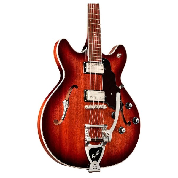 Guild Starfire I Double Cut Vibrato, California Burst - body