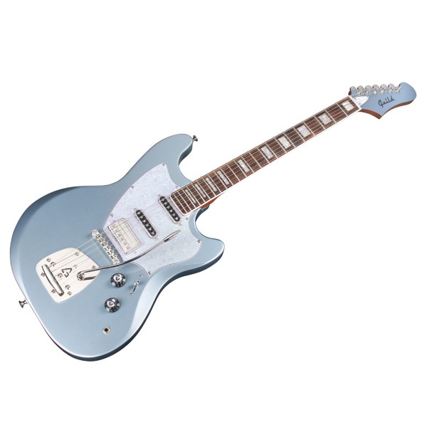 Guild Surfliner Deluxe, Glacier Blue Metallic - angled shot