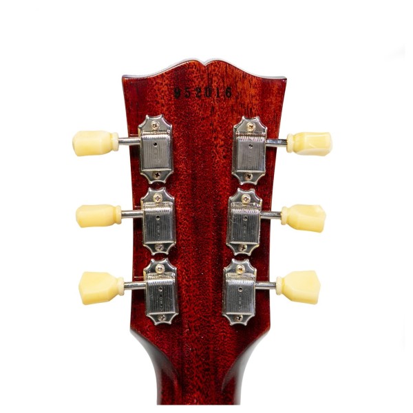 Gibson Custom 1959 Les Paul Standard Reissue Ultra Light Aged, Factory Burst #952016 - back of headstock