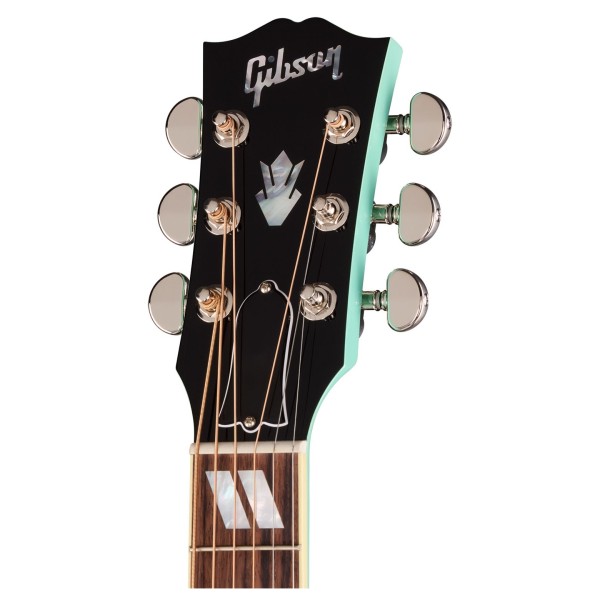 Gibson Hummingbird Standard, Southwestern Turquoise - headstock