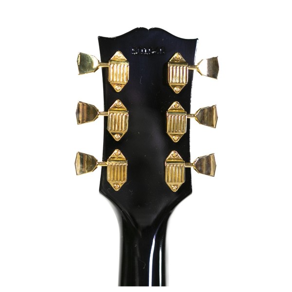 Gibson Custom 1968 Les Paul Custom Reissue, Ebony #501948 - back of headstock